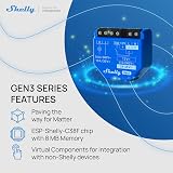 Shelly 1 Gen3 Wi-Fi Matter Smart Relay 16A Dry Contacts 4 Pack view 8