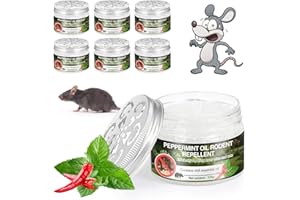 JAHY2TECH 6 Pack Rodent Repellent for Car Engines, Natural Peppermint Oil to Repel Mice & Rats, Under Hood Rodent Repellent, Professional Pest Control Anti Mouse for Auto RV Home Attic Indoor Outdoor