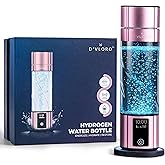 Hydrogen Water Bottle - Up to 4000+ PPB H₂ Hydrogen Water Generator with UV Light Cleaning Technology and Wireless Charging Pad - Featuring 10 OZ Portable Capacity - 7.83Hz Resonance SPE PEM Tech