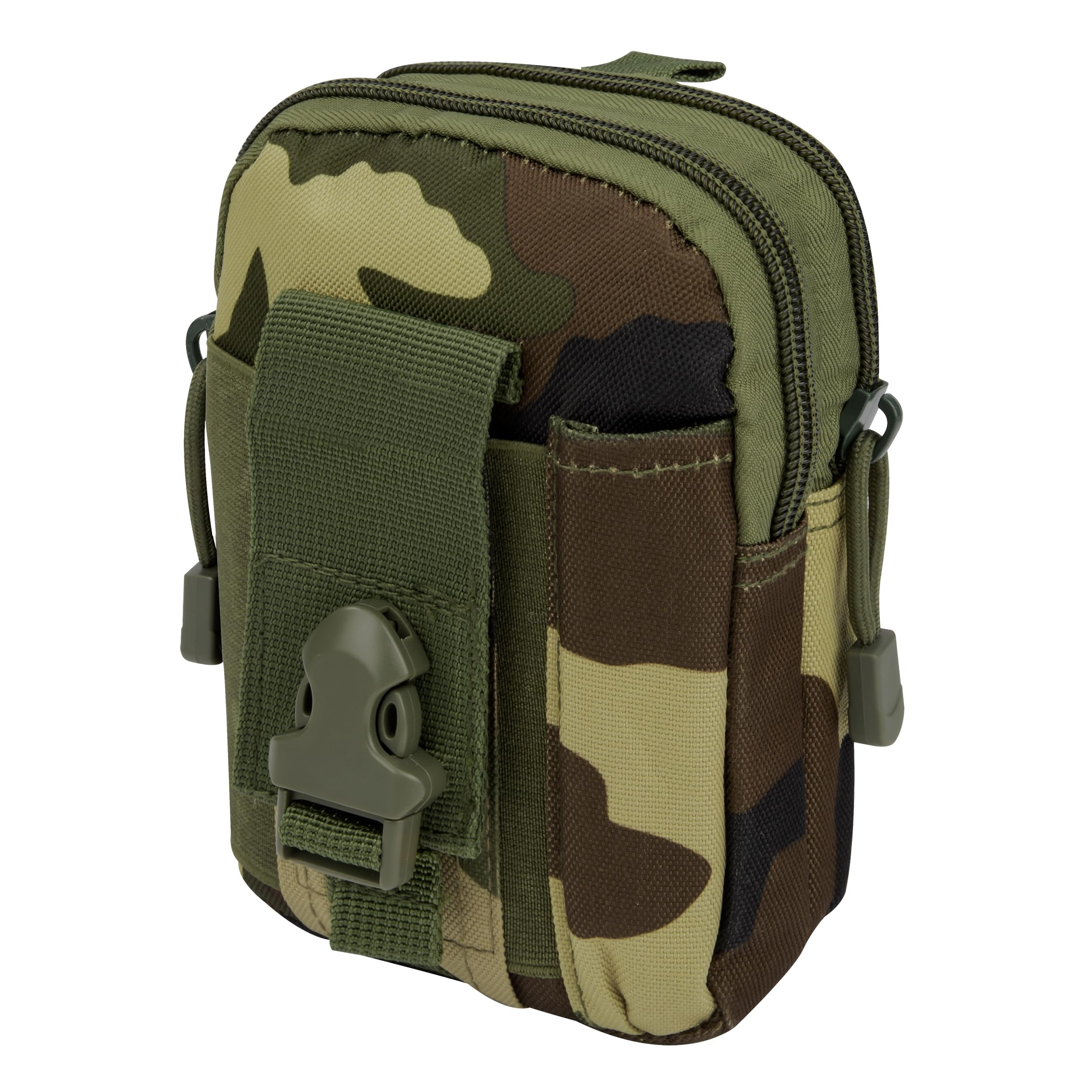 AYMQC Tactical Molle Pouch Compact EDC Utility Gadget Belt Pouch Multipurpose Waist Bag Outdoor Fanny Packs for Hiking Camping Cycling Running Fishing (Camouflage)