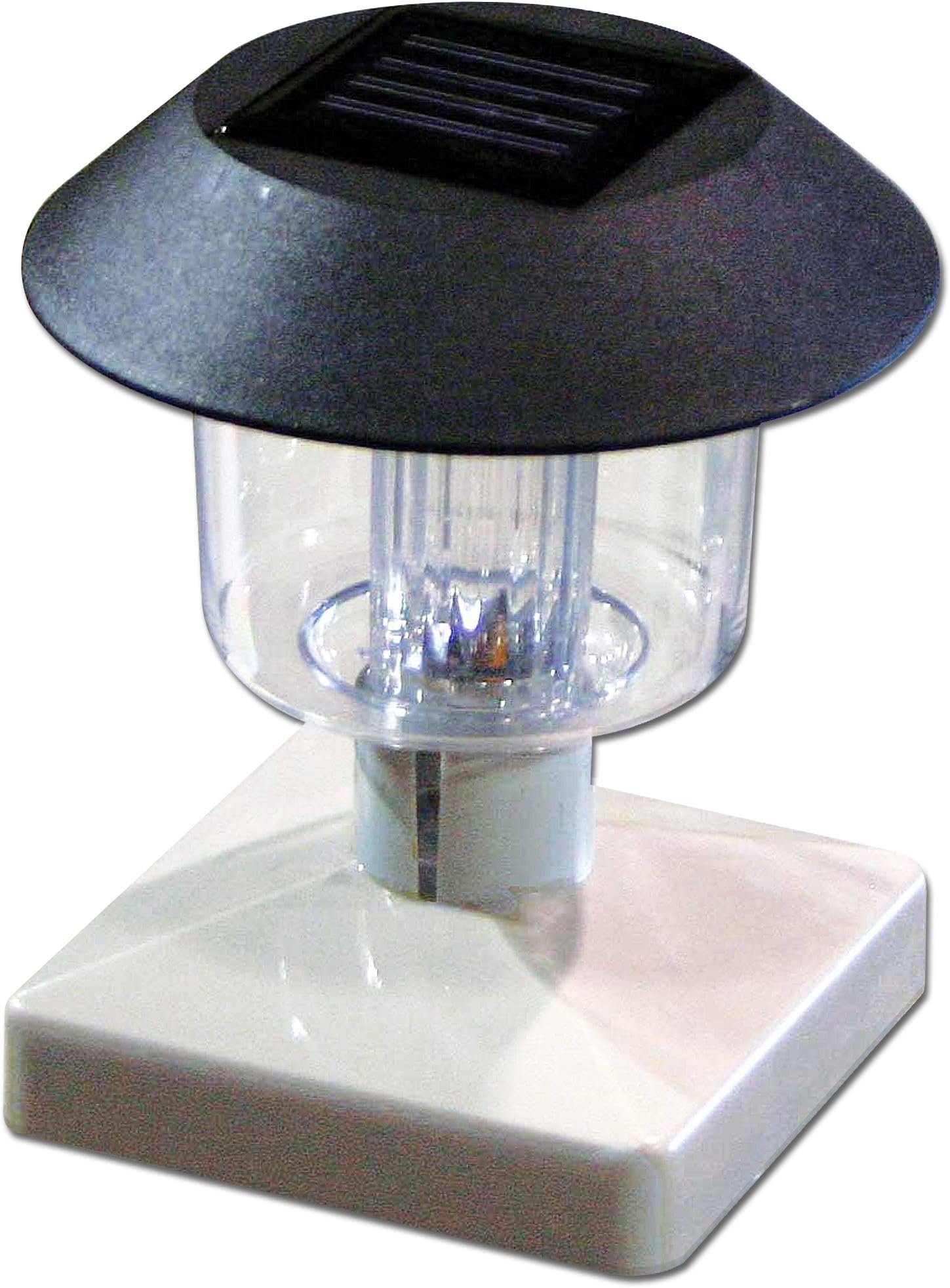 Resin Pool Deck Post Solar Lights - 4 Pack