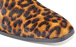 OSSTONE Men Chelsea Ankle Boots Leather Pony Hair