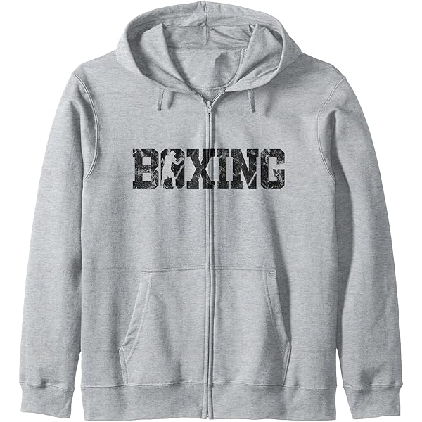 Amazon.com: Boxing Vintage Boxing Zip Hoodie : Clothing, Shoes