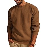 PJ PAUL JONES Mens Sweater Crewneck Knit Sweaters Casual Waffle Pullover Sweater for Men