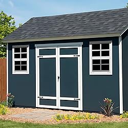 2 Pack 14" x 21" White Shed Window with Tempered