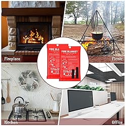 Jerify 16 Pack Fire Blanket for Home Emergency Fire