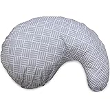 Boppy Cuddle Pregnancy Pillow with Removable, Breathable Pillow Cover, Plush Contoured Support, Prenatal and Postnatal Positi
