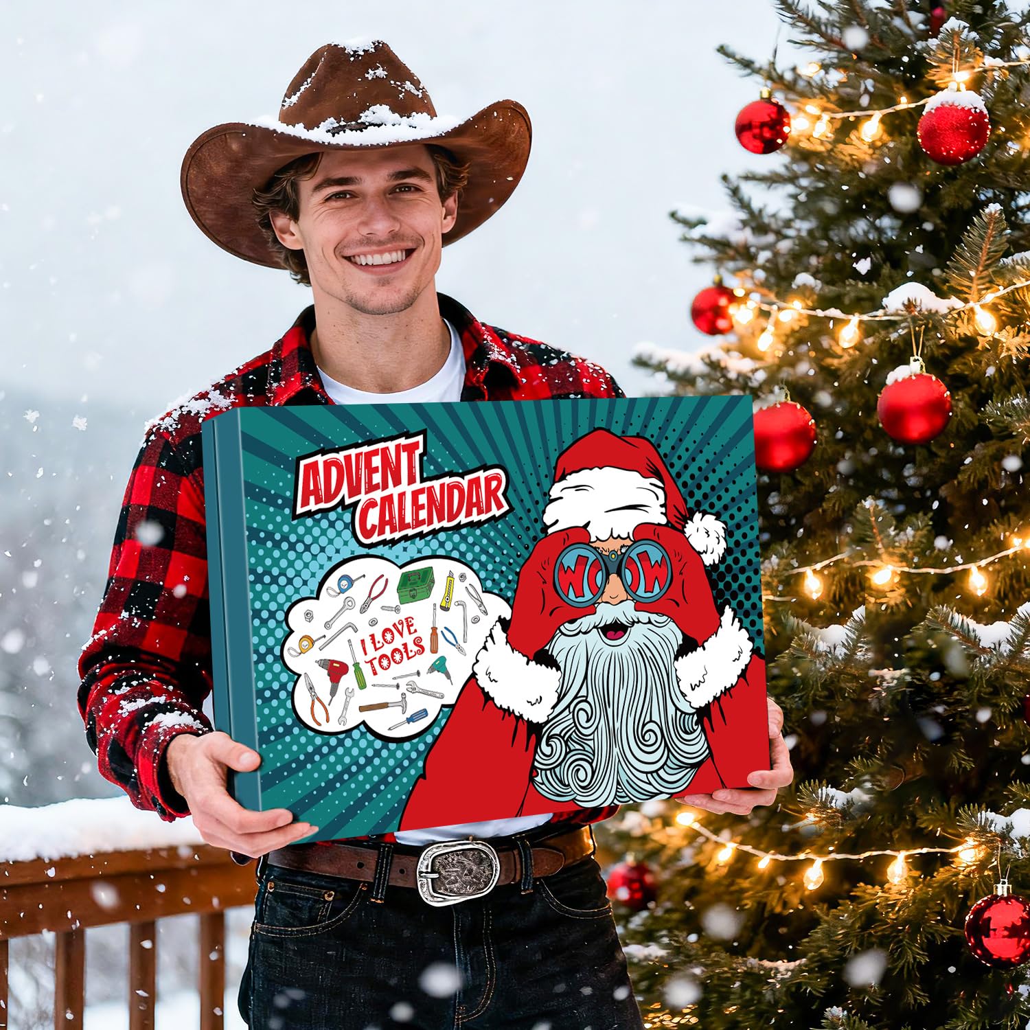 iZoeL Advent Calendar 2025 Men Tools Sets Adult Advent Calendar for Men Teen Xmas Calendar Teenager Boy Christmas Calendar 24 Basic Hand Tool Kit