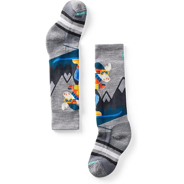 Chaussettes hautes côtelées noires en coton doux pour enfants