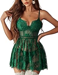 Avidlove Lace Dress for Women V Neck Babydoll