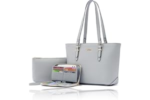 QIYUER Purses And Wallets Set For Women Work Tote Satchel Handbags Shoulder Bag Top Handle Totes Purse With Matching Wallet