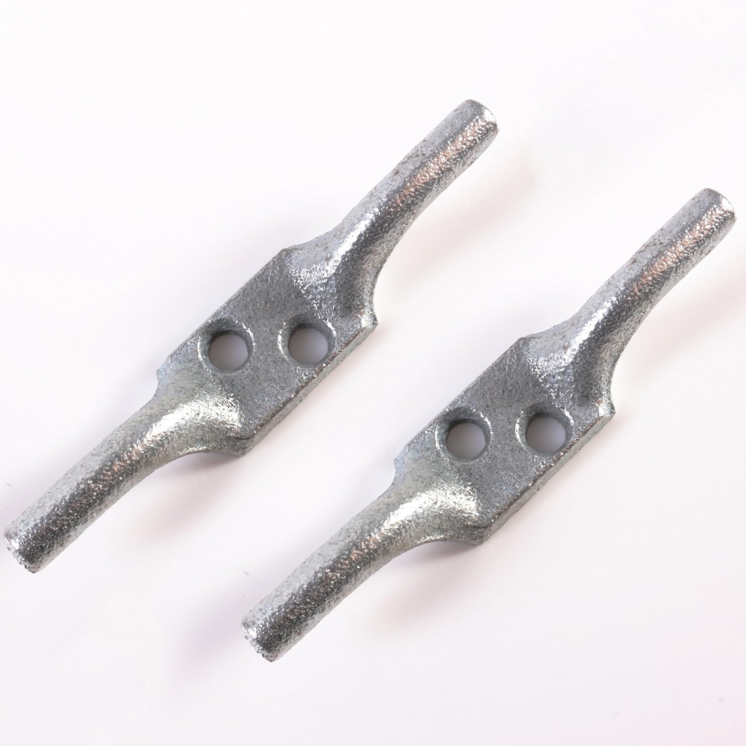 2x Large Strong Galvanised Metal Cleat Hooks 100mm Nailin Hooks DIY