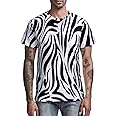 Funny World Men's Animal Print T-Shirt Graphic Short Sleeve Halloween Costume