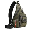 LAMMOK Large Sling Backpack, Sling Chest Bag Shoulder Crossbody Daypacks Fits 14.1-Inch Laptop for Travel Outdoor Men Women