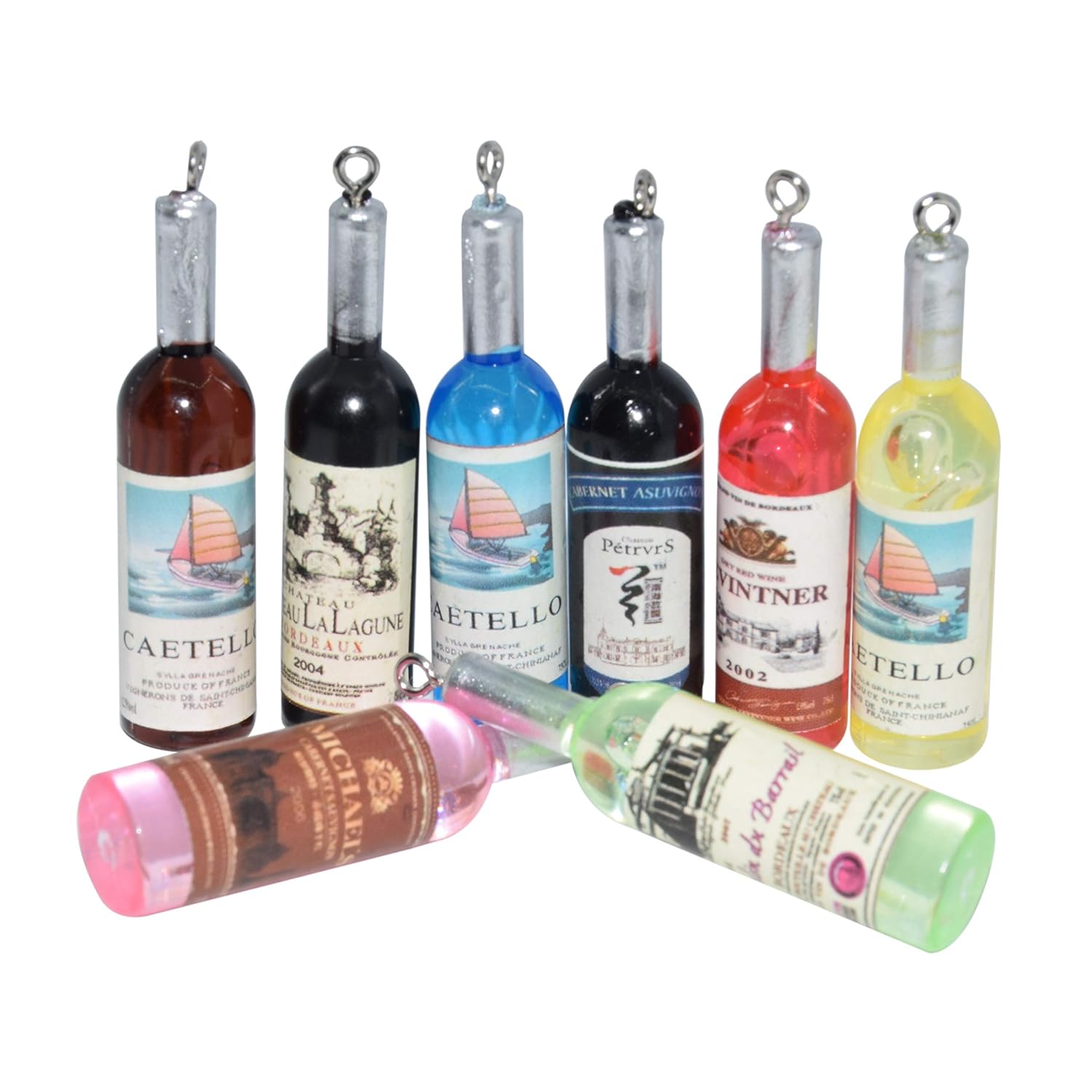 Decor Amobester Colourful Miniature Wine Bottles Dollhouse Kitchen