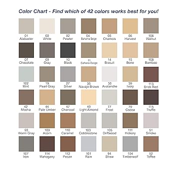 Grout Refresh Color Chart