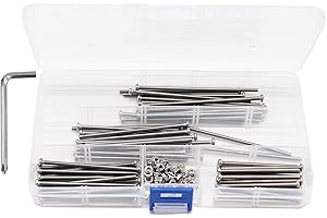 120pcs Pan Phillips Head M3 Screws Assortment Kit, binifiMux M3 x 50mm/ 60mm/ 70mm/ 80mm, 304 Stainless Steel