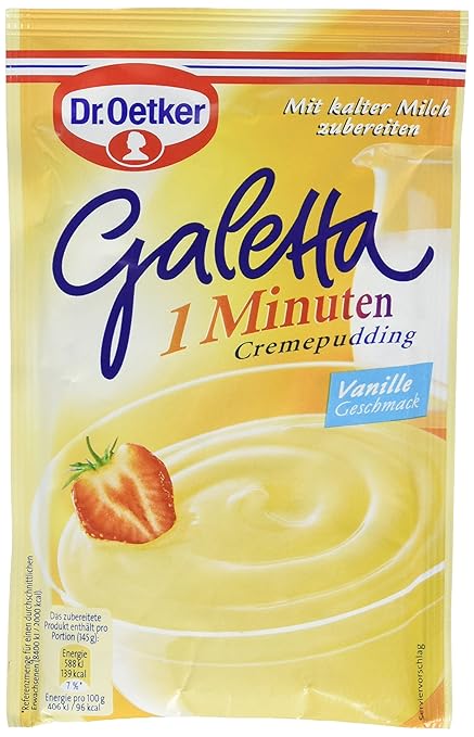 Dr. Oetker Galetta Vanille-Geschmack, 12er Pack (12 x 80 g Beutel)