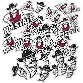 Desert Cactus New Mexico State University Sticker New Mexico State Aggies Vinyl Decal Laptop Water Bottle Car Scrapbook Sheet (Type 1-1)