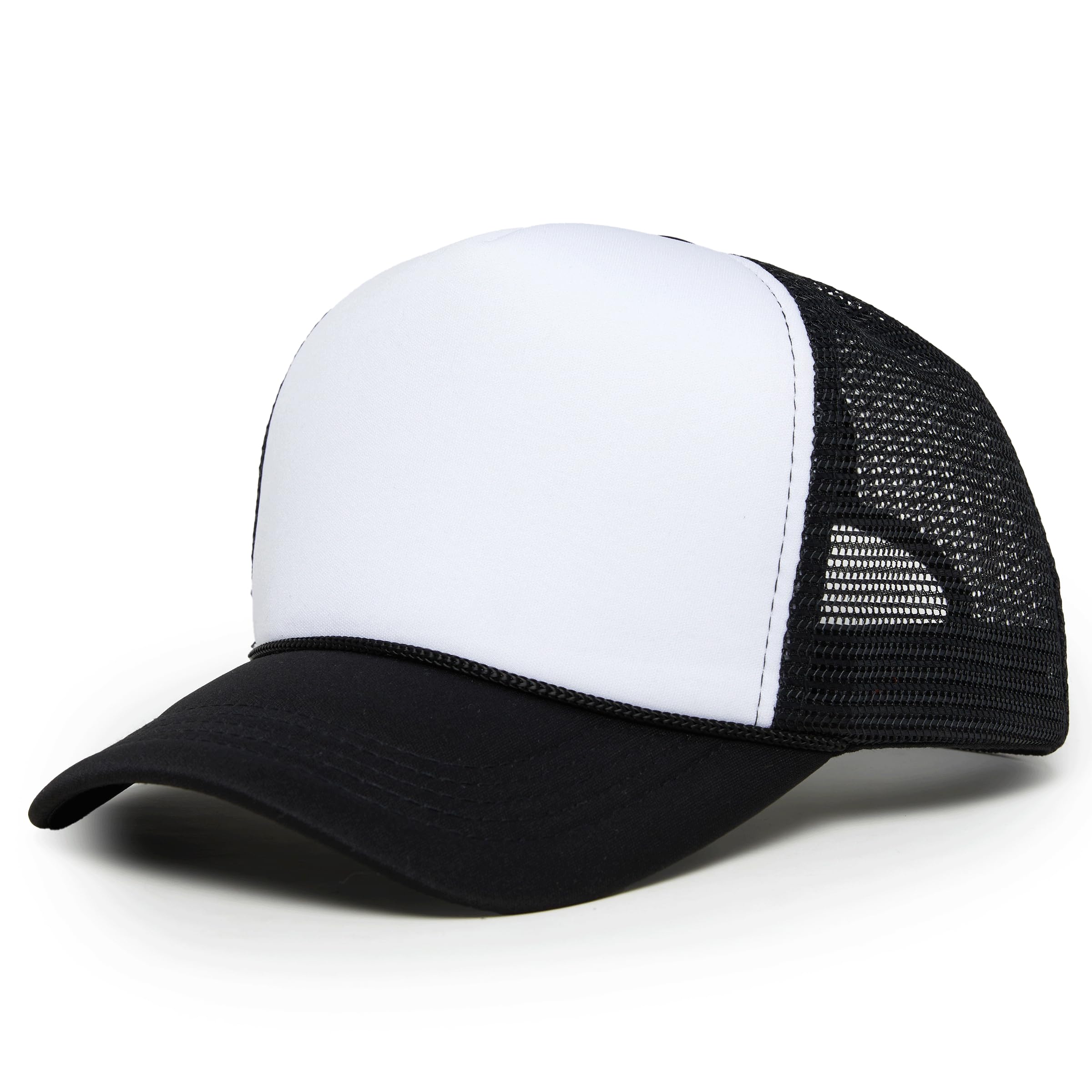 Funky Junque Snapback Trucker Hat - White/Black