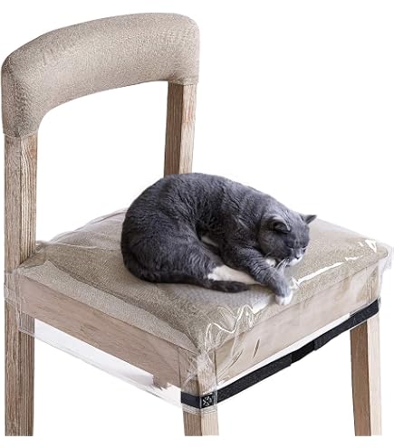 Housses De Siège De Chaise En PVC Transparent - Lot De 4, Imperméables Et Lavables - 8