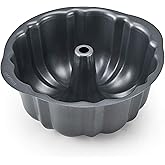 Instant Pot Official Non-Stick Fluted Cake Pan, 7-Inch, Gray - Versatile Baking Mold for Bundt Cakes, Lasagna, Macaroni and C