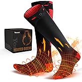 Rechargeable Heated Socks for Men Women Heated Socks Electric Heating Socks for Camping Fishing Cycling Skiing Skating Hunting Hiking