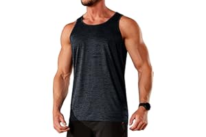 TACVASEN Men's Tank Tops Quick Dry Sleeveless Workout Muscle Shirt Athletic Bodybuilding Gym Performance Tee Shirts
