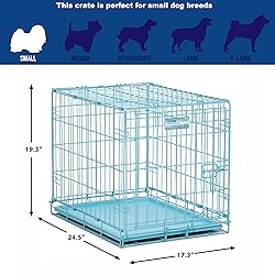 MidWest Homes for Pets Single Door Blue Folding
