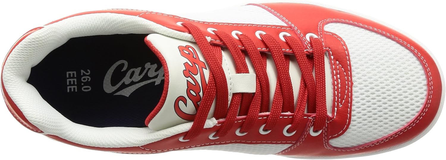 Amazon ノサックス 広島東洋カープ 承認商品 スニーカー カープスニーカー3 ホワイト レッド カープスニーカー Kcc 302 メンズ Nosacks ノサックス スニーカー