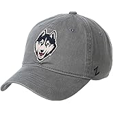 NCAA Connecticut Huskies Mens Adjustable Scholarship Hat Charcoal, Connecticut Huskies Charcoal, Adjustable, One size