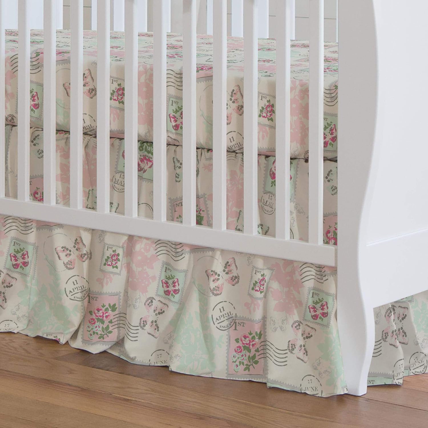 gathered crib skirt