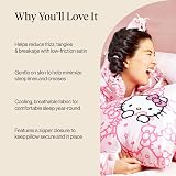 Kitsch Hello Kitty Satin Pillowcase with Zipper King 19x36 Pink Kitty Faces view 5