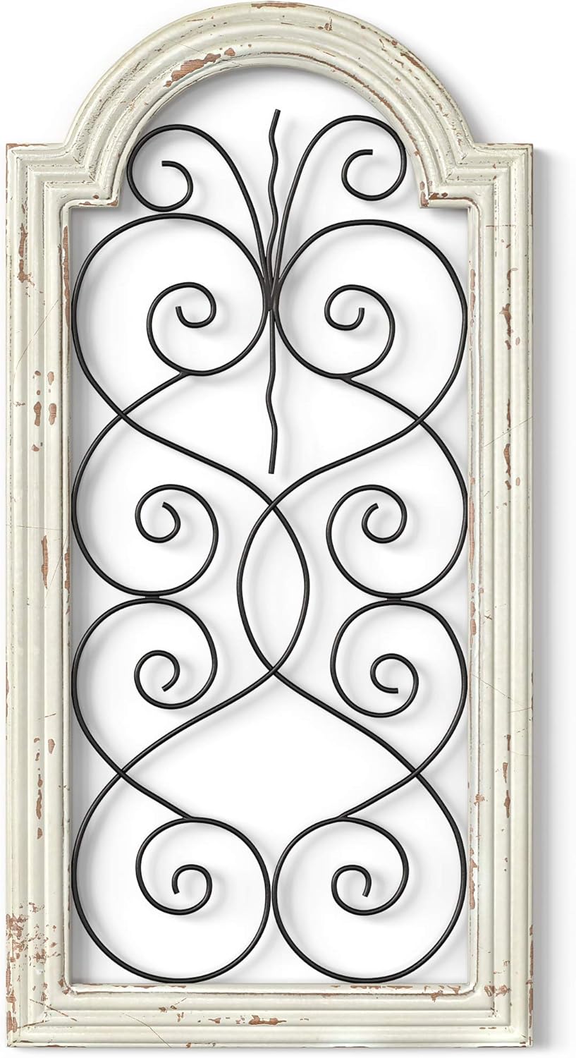 Barnyard Designs Rustic Wood and Metal Wall Decor, Large Decorative