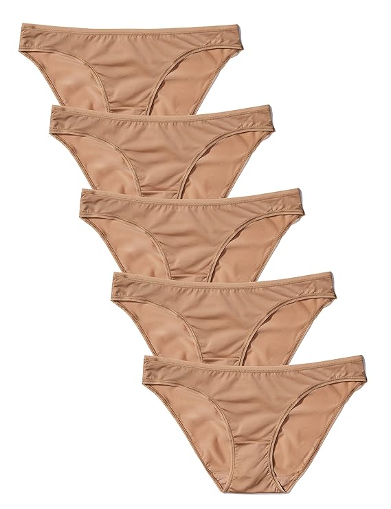 Iris & Lilly Damen Body Smooth Bikini Slip, 5er Pack