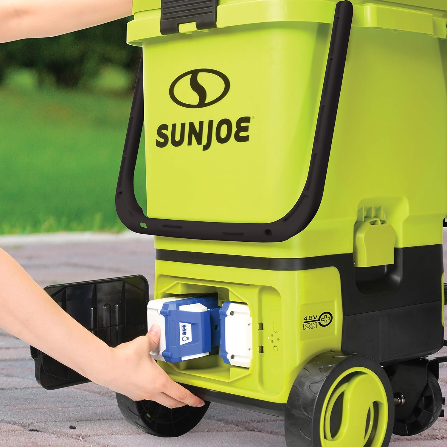 Sun Joe 24V-X2-PW1200 1196 Max PSI 1 GPM 48-Volt iON+ Cordless Portable Pressure Washer Kit w/ 2 x 4.0-Ah Batteries and Charger : Garden & Outdoor