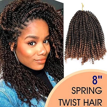 Silike Spring Twist Crochet Hair Extensions 8 2 Pieces Pack