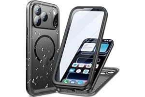 Cozycase Top Shockproof IP68 Waterproof Magnetic Case for iPhone 17 Pro Max Heavy Duty Full Body Built in Screen Camera Prote