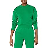 Amazon Essentials Women's Cropped Drop Shoulder Sweatshirt (Available in Plus Size)