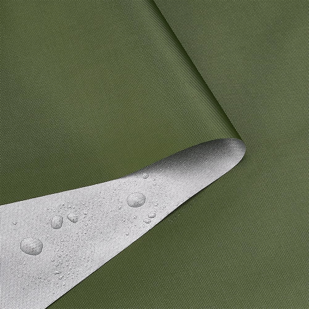 GORGECRAFT Waterproof Oxford Fabric 210 Denier Water Repellent Canvas Cordura Fabric PU Backing for Outdoor Indoor Project Upholstery Home Decor Sunbrella Awning Green 3x1.5m