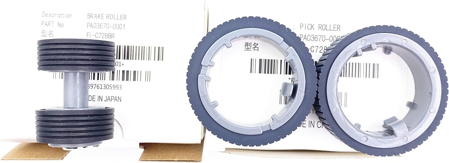 OKLILI PA03670-0001 PA03670-0002 Consumable Kit Pick Roller + Brake Roller Pickup Roller Compatible with fi-7160 fi-7260 fi-7140 fi-7240 fi-7180 fi-7280 fi-7300NX: Office Products