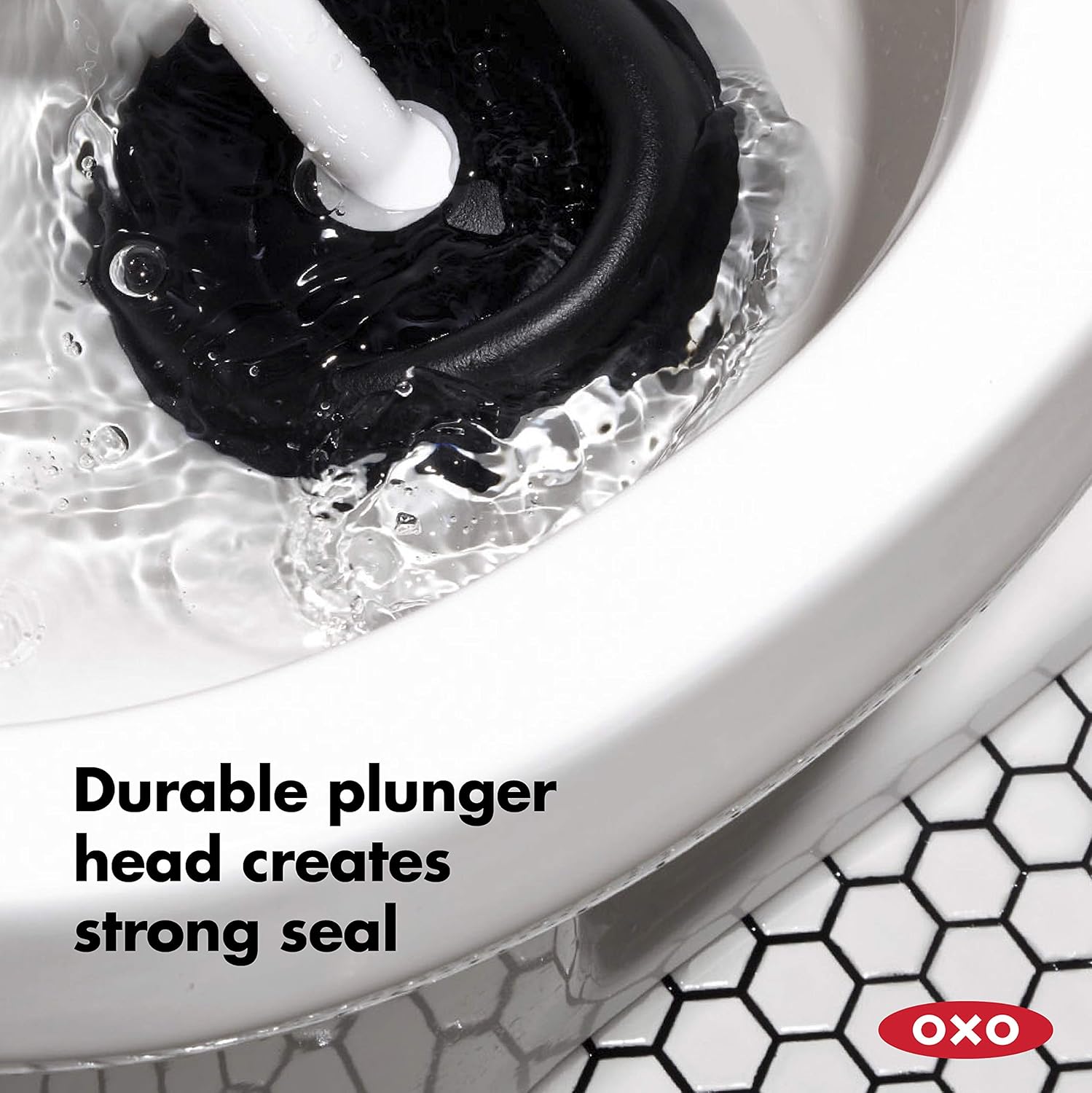 OXO Good Grips Toilet Plunger with Cover,White,: Home & Kitchen