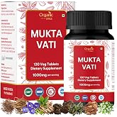 ORGANIC SPREE Mukta Vati 120 Tablets - Supports Heart Health &amp; Blood Pressure Balance* - Ayurvedic Blend - 60 Days Supply - GMP, HACCP Certified