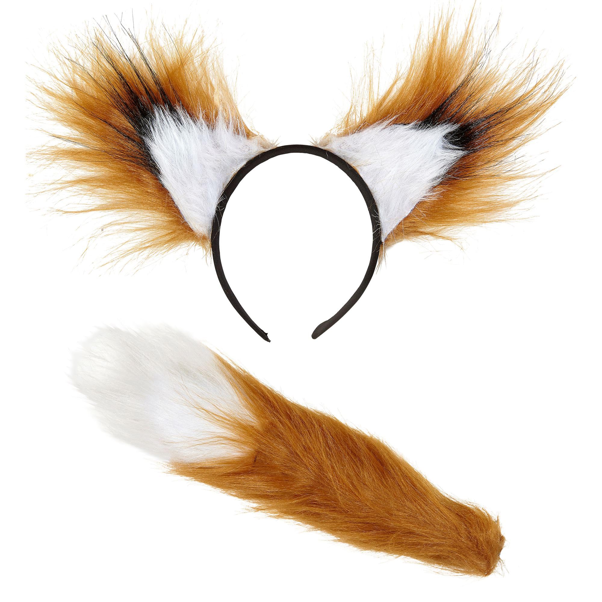 W WIDMANN MILANO Party Fashion - Fox Ears and Tail for Women, Animals, Woodland, Forest, Wild Nature, Carnival, Theme Parties