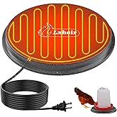 Metal Chicken Water Heater for Winter, 11'' Chicken Waterer Heater Base for 1-5 Gallon Metal or Plastic Poultry Waterer, Outd