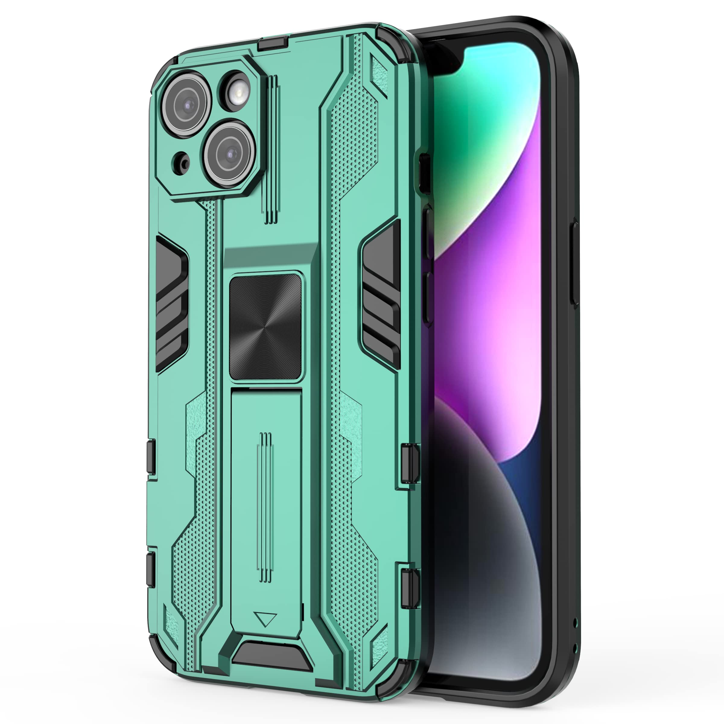 IMIRST Premium Phone Case for Apple iPhone 14 - Military-Grade Heavy Duty Shock-Absorbing Scratch-Resistant Sleek Robust Protective Cover Compatible with Apple iPhone 14. HS Green