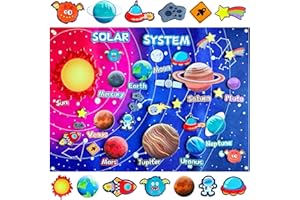 Felt space Story Board for Kids Learning Education Preschool Large Wall Storyboard Crafts Activity Early Learning Storytellin