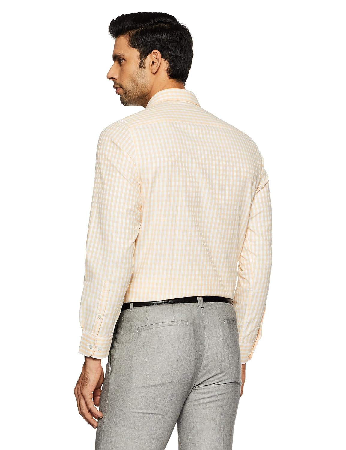 peter england men's solid regular fit formal shirt