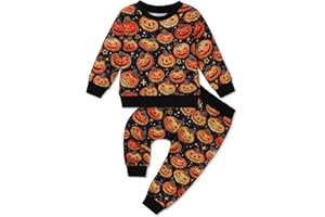 Coco&RARA Toddler Baby Boy Clothes Outfit Long Sleeve Tops+Pants 2PCS Fall Winter Pullover Sweatshirts Sets 1-5T