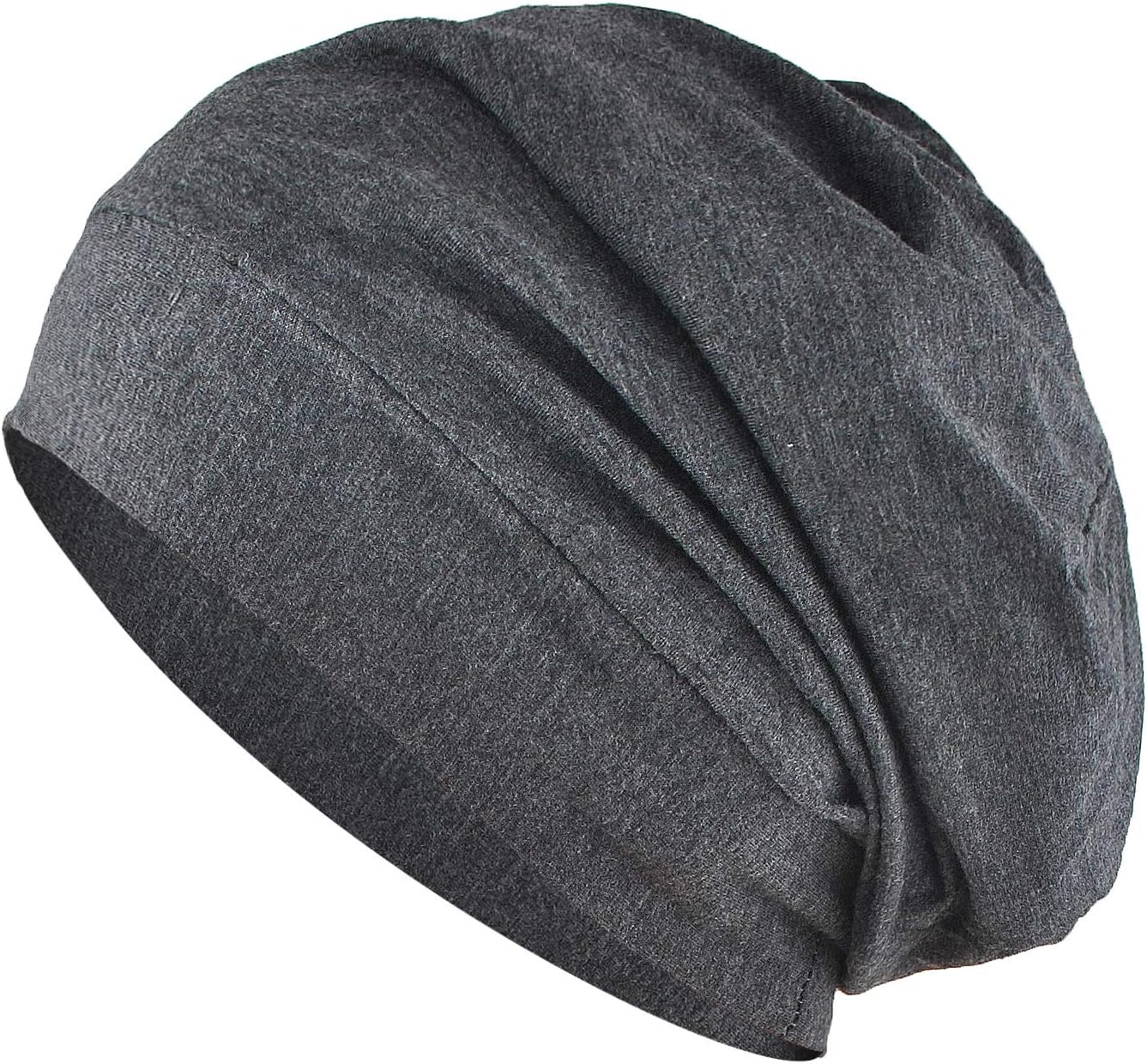 Headshion Slouchy Long Feece Lined Beanie Winter Warm Ski Baggy Hat for Men & Women Brown